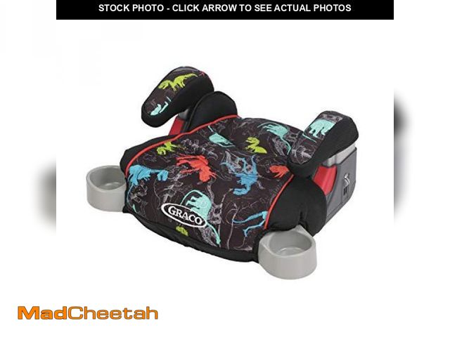 Lot 74-12211503 - Graco TurboBooster Backless Booster Car Seat, Dinorama, for Ages 4-10, 40-100 Pounds, Up to 57 Inche...