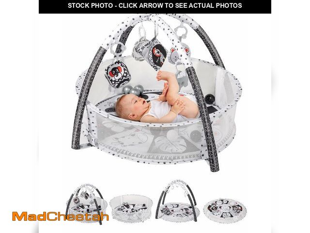 Lot 74-12711006 - dearlomum 4-in-1 Baby Play Mat Baby Gym,Tummy Time for Floor Activity Ball Pit Including 18 Balls wi...