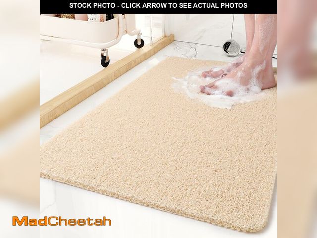 Lot 74-13546585 - Non-Slip Bathtub Mat, 24x35 Inch, Shower Mats for Bath Tub, PVC Loofah Bathroom Mats for Wet Areas, ...