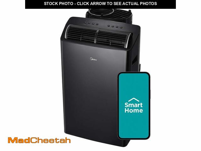 Lot 74-12556805 - Midea DUO 12,000 BTU Smart, High Efficiency Inverter Portable Air Conditioner with Heat, MAP14HS1TBL...