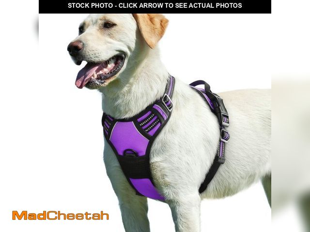 Lot 74-12711398 - Eagloo Dog Harness for Large Dogs, No Pull Service Vest with Reflective Strips and Control Handle, A...