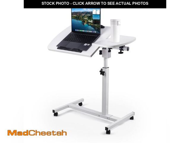Lot 74-12482433 - FOUKUS Mobile Compact Standing Desk: Height Adjustable Rolling Laptop Desk, Portable Laptop Stand 27...