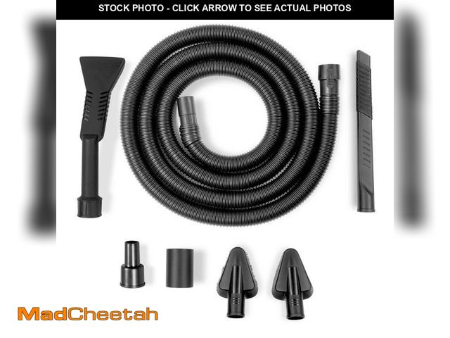 Lot 74-13779027 - RIDGID 1-1/4 in. VT1734 Car Cleaning Kit Accessory Shop Vacuum Attachments with 14-ft Locking Hose f...