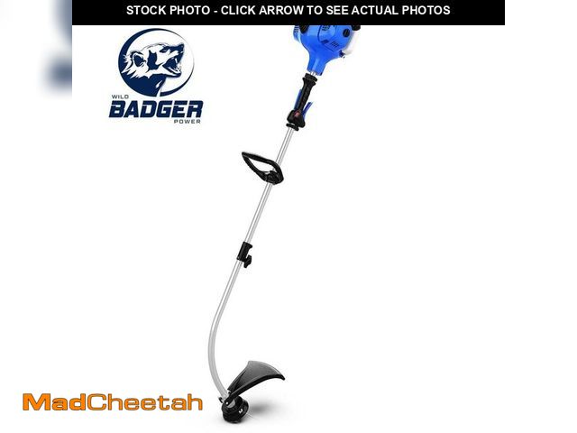 Lot 74-14256806 - WILD BADGER POWER 15in Cutting Width Gas 26cc Grass Trimmer with 60ÃâÃÂ° Curved Shaft - UNUSED