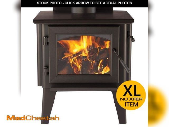 Lot 74-14342433 - Forge &amp; Flame WoodPro 100 2100 sq. ft. EPA Certified Steel Wood Stove w/ Smart Air Control - UNU...