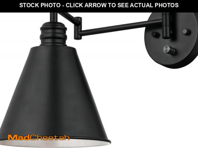 Lot 74-12098628 - Westinghouse 6125400 Trocadero Traditional One Light Swing Arm Wall Fixture with On/Off Switch, Matt...