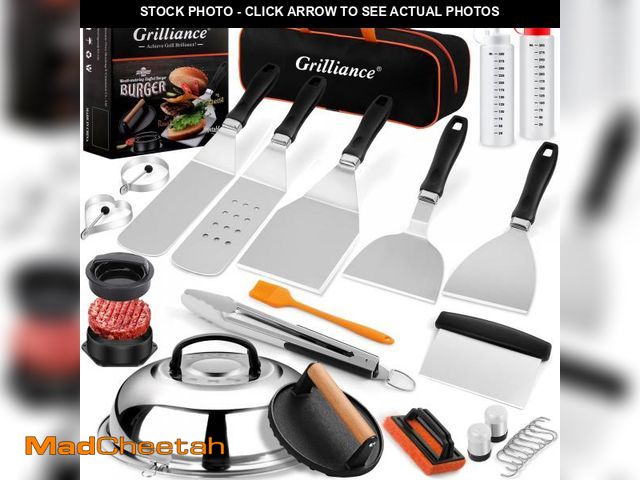 Lot 74-12216340 - Grilliance 27pcs Griddle Accessories Kit for Blackstone, Professional Hibachi Flat Top Grill Tools, ...