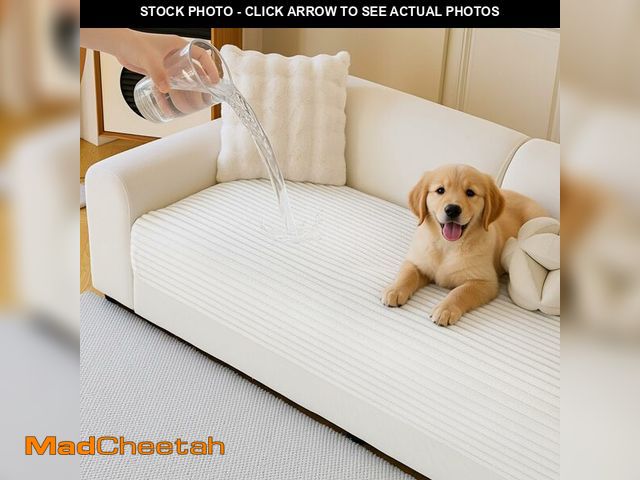 Lot 74-14270384 - MYSKY HOME 100% Waterproof Couch Cover for Dogs Washable, Non Slip Couch Covers for 2 Cushion Sofa P...