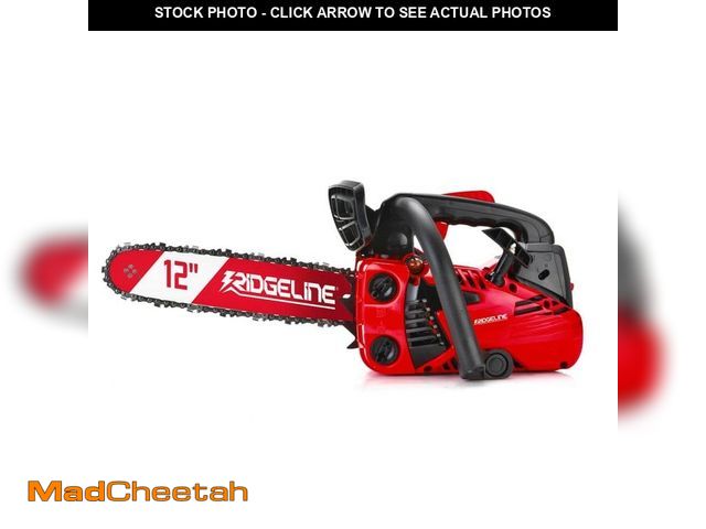 Lot 74-14246232 - RIDGELINE 12 in. 25.4 cc 2-Stroke Gas Powered Portable Chainsaw with Top Handle - USED