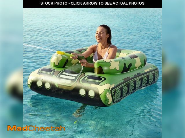 Lot 74-13626223 - Jasonwell Inflatable Tank Swimming Pool Floaties with Water Cannon Gun Swim Floaty Rafts for Lake, B...