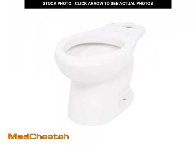 Lot 74-12409155 - American Standard H2Option Siphonic Dual Flush Elongated Toilet Bowl Only in White - UNUSED