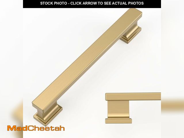 Lot 74-14206043 - Amerdeco 10 Pack Champagne Bronze Cabinet Pulls 5 Inch(128mm) Hole Center Kitchen Cabient Hardware B...