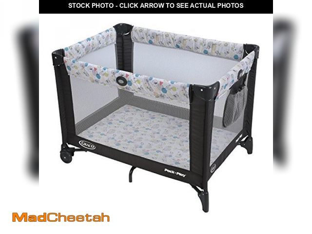 Lot 74-12096197 - Graco Pack and Play Portable Playard, Push Button Compact Fold, Carnival - UNUSED