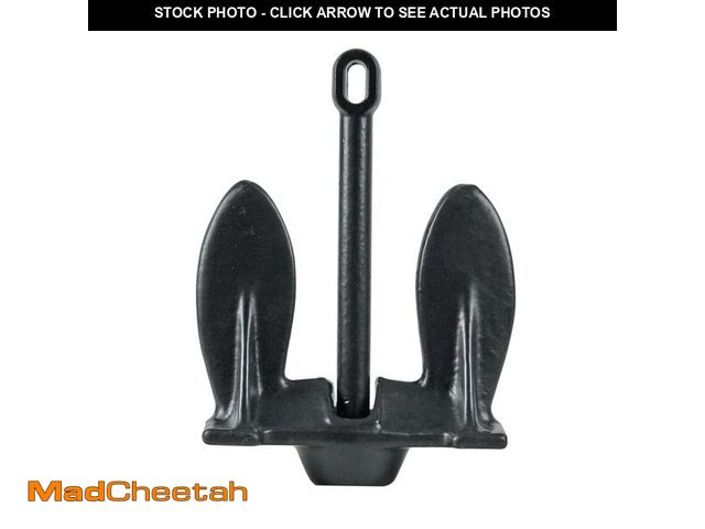 Lot 74-12547064 - Extreme Max 3006.6524 BoatTector Vinyl-Coated Navy Anchor - 15 lbs. - Excellent Hold and Easy Retrie...