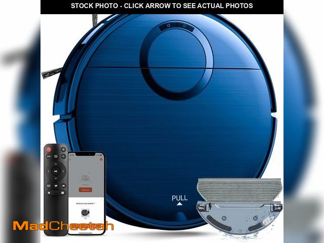 Lot 74-12458581 - Robot Vacuum and Mop Combo, 2 in 1 Mopping Robot Vacuum Cleaner with 2000Pa Max Suction, Wi-Fi/App/R...