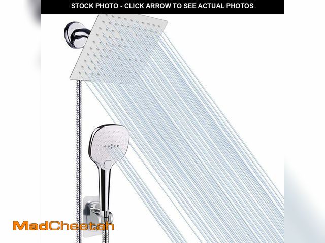 Lot 74-12456977 - NearMoon Shower Head with Hose, High Pressure Stainless Steel Rain Shower and 3 Settings Handheld Sp...