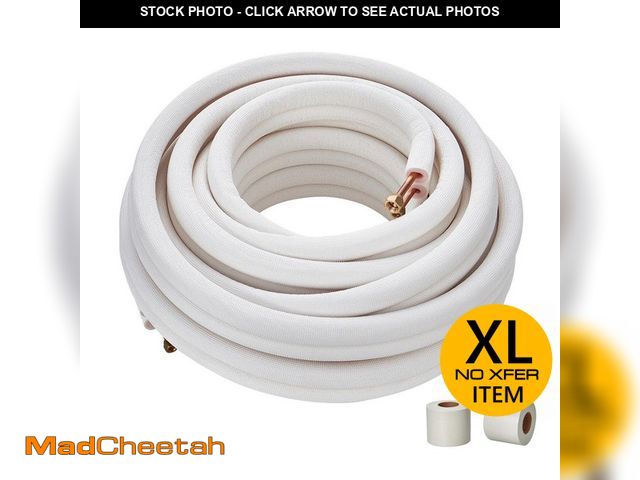 Lot 74-14306564 - SKYSHALO 50 ft. Mini Split Line Set, Copper Pipes Tubing and Triple-Layer Insulation, for Mini Split...