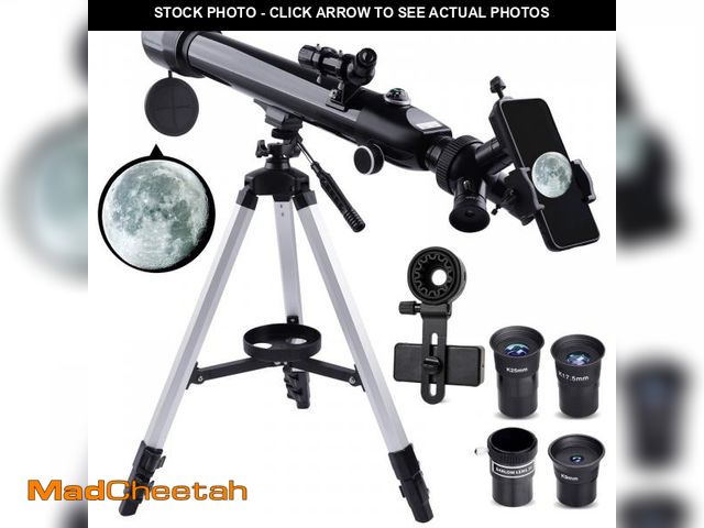 Lot 74-12292985 - HUTACT Telescope for Adults, 700mm HD Astronomy Telescope w/3 Rotatable Eyepieces , 70mm Large Apert...