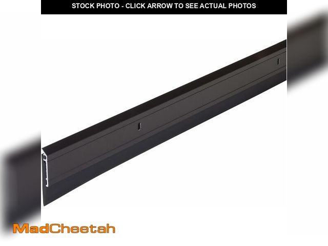 Lot 74-13844673 - M-D Building Products 69609 All Season Aluminum Door Sweep for Bottom of Door, Heavy Duty Rubber Sea...