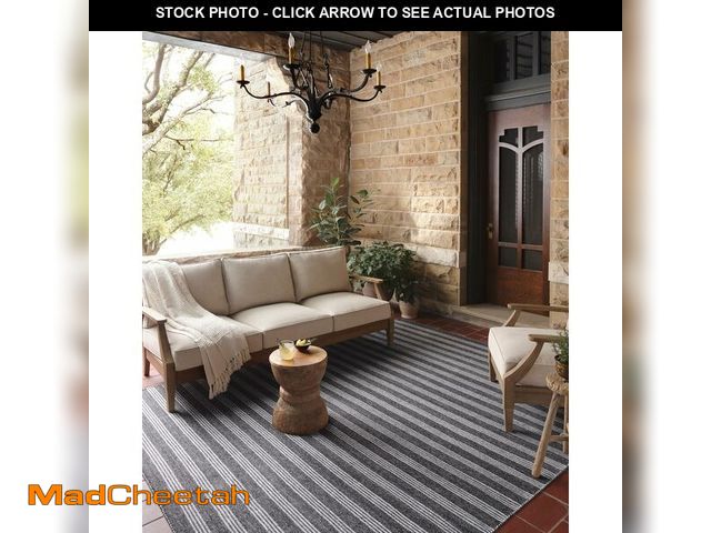Lot 74-14349566 - Loloi Magnolia Home by Joanna Gaines Charlie Collection CHE-01 Charcoal/Grey 2'-3" x 3'-9" Indoor/Ou...