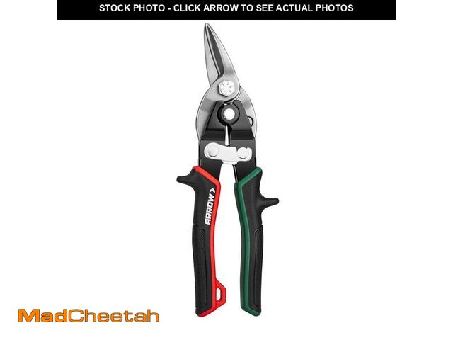 Lot 74-13772839 - Arrow Fastener 8 in. Right-Cut, Force Saving Aviation Snips - UNUSED