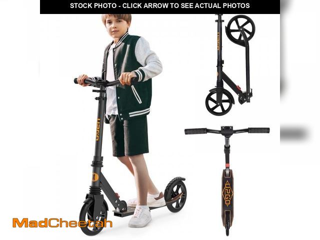 Lot 74-12493382 - UPGO Kick Scooter for Ages 6+, Kids, Teens &amp; Adults, 240 LB Max Load, Foldable, 8-Inch Wheels, O...