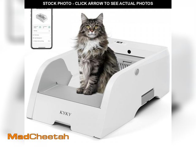 Lot 74-12430035 - S6 Self Cleaning Litter Box, Upgraded Automatic Cat Litter Box Self Cleaning That Can Use Clumping C...