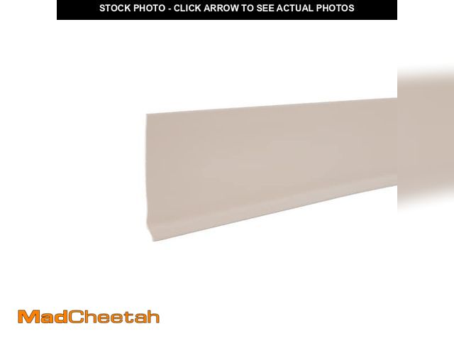 Lot 74-14081574 - ZORO Wall Base Molding, 120 ft L, Beige - UNUSED
