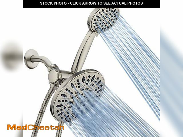 Lot 74-10949752 - Shower Head and Hand Held Shower Separately or Together Ã¢â¬â Brushed Nickel Finish - USED