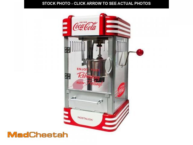 Lot 74-12390867 - Nostalgia 2.5 oz. Red Kettle Popcorn Machine - UNUSED