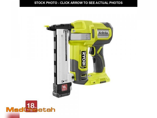Lot 74-12087119 - RYOBI ONE+ 18V 18-Gauge Cordless AirStrike Narrow Crown Stapler (Tool Only) - UNUSED