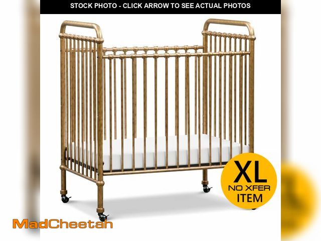 Lot 74-12630081 - NAMESAKE Abigail 3-in-1 Portable Baby Crib with Wheels - GREENGUARD Gold Certified Convertible Crib ...