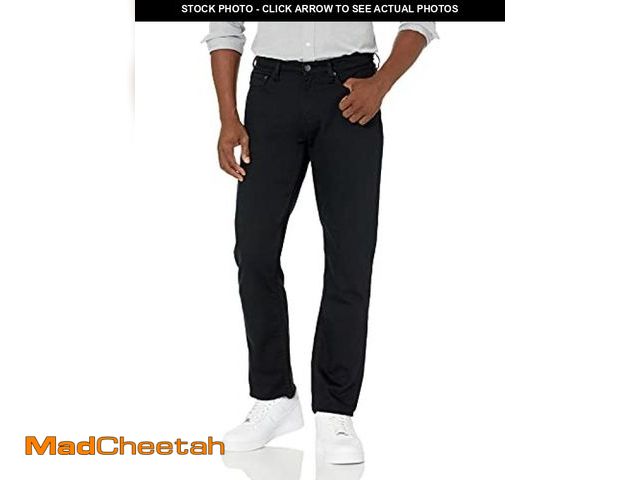 Lot 74-5568378 - Essentials Men's Big &amp; Tall Relaxed-Fit Stretch Jean (Available in Big &amp; Tall), Black, 56W x...