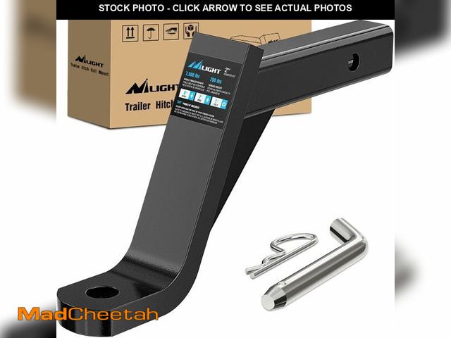 Lot 74-12695812 - Nilight Trailer Hitch Ball Mount with 5/8" Hitch Pin Clip Fits 2 Inch Receiver Square 7500 lbs 8" Dr...