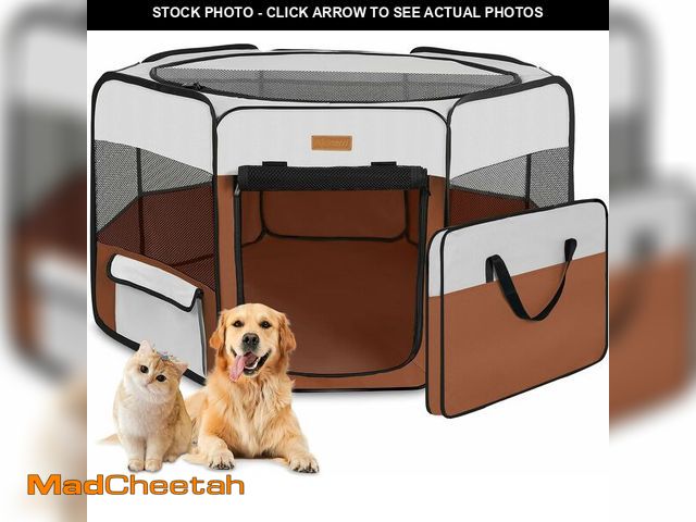 Lot 74-14353926 - Dog Playpen, Portable Pet Play Pen for Cat, Puppies, Rabbits, Chickens, Foldable Large-Capacity Pet ...