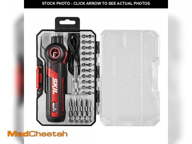 Lot 74-11556658 - SKIL Twist 2.0 Rechargeable 4V Screwdriver with Pivoting Head, Torque Setting, USB-C Charging Cable,...