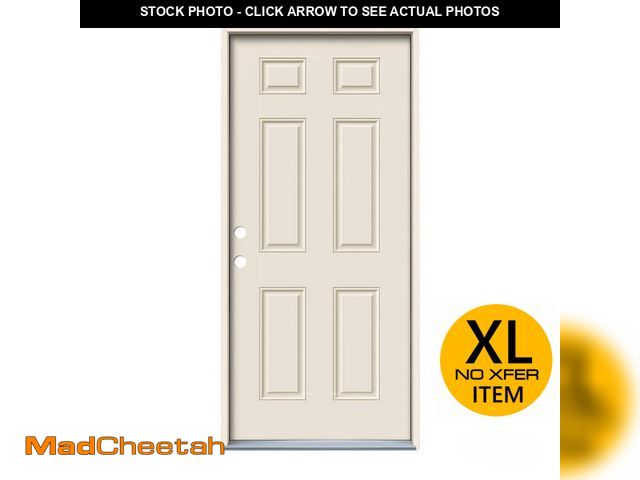 Lot 74-13019153 - JELD-WEN 32 in. x 80 in. 6-Panel 90 Minute Fire Rated Primed Steel Prehung Right-Hand Inswing Front ...