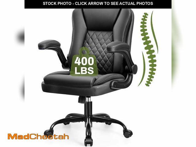 Lot 74-14310632 - (MISSING HARDWARE) ATHOPE Leather Office Chair, 400lbs Ergonomic Desk Chairs with Back Support, Comp...