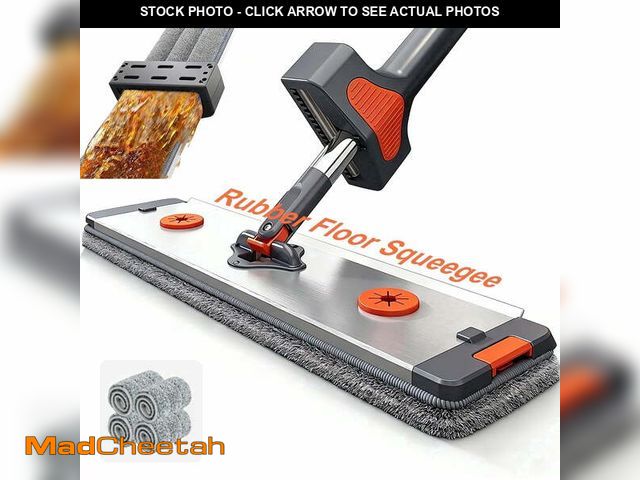 Lot 74-14286912 - Inadays Mop Set Self Wringing Microfiber Flat Mops for Floor Cleaning Wall Mop Cleaner with Long Han...
