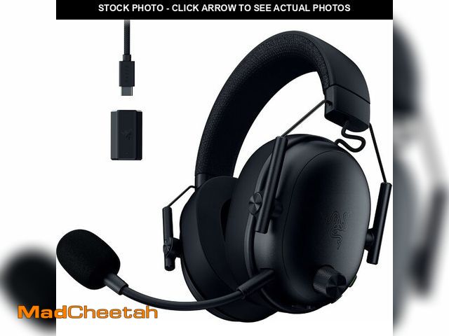 Lot 74-14591443 - Razer BlackShark V3 Wireless PC Gaming Headset, 70 Hr Battery, Black - UNUSED