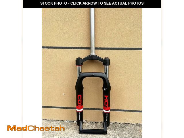 Lot 74-13697719 - (MISSING QUICK RELEASE) AUTES 20 inch 4.0" Fat Tire Electric Bike Suspension Fork, Spacing Hub 135mm...