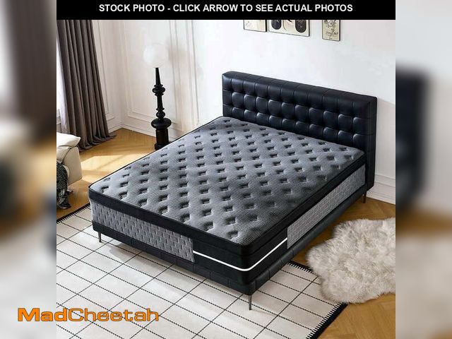 Lot 74-13698883 - Lodeija Queen Size Memory Foam Mattress, 12 inch,Cooling, Pressure Relief, Easy Setup,Gray - UNUSED