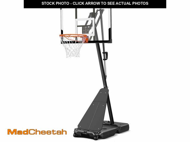 Lot 74-12550705 - (MISSING HARDWARE) Seray Basketball Hoop with 4.8-10 feet Height Adjustable for Kids/Adults, Portabl...
