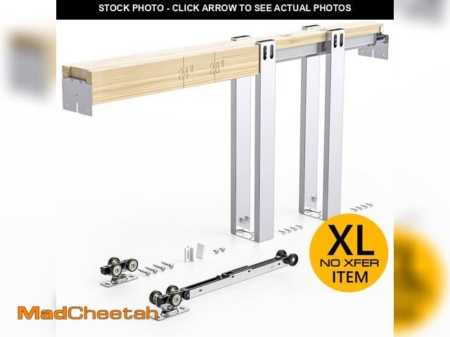 Lot 74-12570892 - EaseLife 30x80in Pocket Door Frame Kit with Two-Way Soft Close Mechanism for 2X4 Studs Wall,Sliding ...