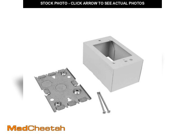 Lot 74-13799462 - Legrand Wiremold 500 and 700 Series Metal Raceway 2-1/4 in. Extra Deep 1-Gang Switch/Receptacle Box,...
