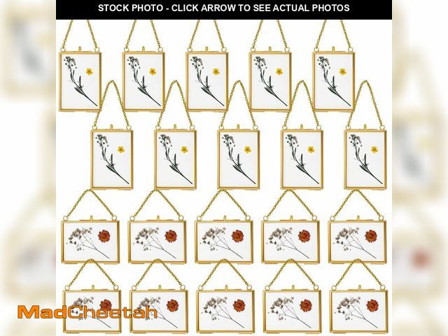 Lot 74-14382123 - Kigley Double Glass Frame for Pressed Flowers Floating Hanging Photo Frame Gift for Graduation Mothe...