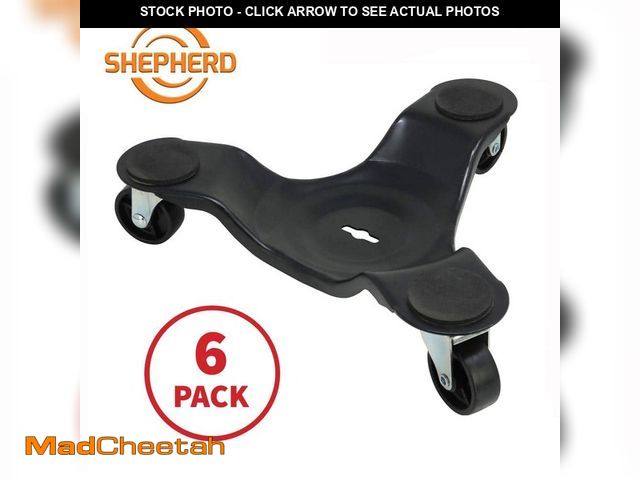 Lot 74-14467291 - *MISSING TWO*  Shepherd 12 in. 300 lb. Capacity Steel Furniture Moving Dolly (6-Pack) 9442-6 *MISSIN...