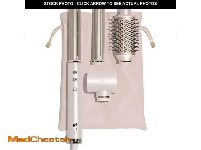 Lot 74-14348482 - Aire 360 Ceramic Dual Voltage Air Styler Blowout Kit with Curling Attachments, Oval Brush &amp; Dryi...