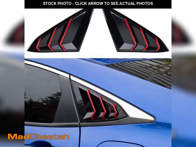 Lot 74-12052643 - Thenice for 10th Gen Civic Rear Side Window Louvers Racing Style Triangular Window Glass Blinds Comp...