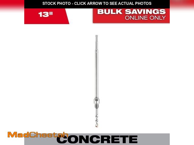 Lot 74-13692157 - Milwaukee 3/8 in. x 13 in. Carbide SDS-PLUS Masonry Core Bit Adapter (2-Piece) - UNUSED